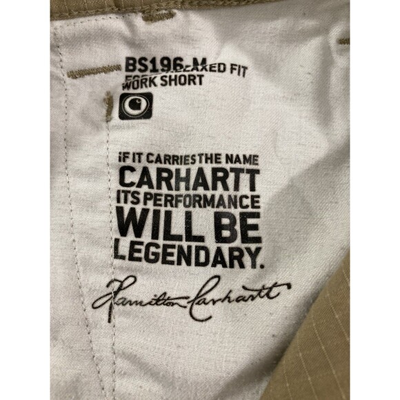 Carhartt Men’s 42 Tan Ripstop Cargo Shorts Relaxed Fit Workwear Outdoor - Picture 6 of 10